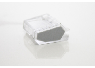 Зажим разветвительный втычной пятигнездовой прозрачный с серой вставкой макс.сечение 2,5  кв.мм 24 А