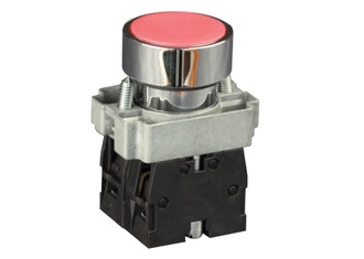 Кнопка грибок "СТОП" с фиксацией и поворотом красная IP65 ф40мм