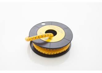 Маркер кабельный трубчатый в рулоне сечение 2,6-4,2  кв.мм (3)