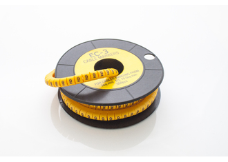 Маркер кабельный трубчатый в рулоне сечение 2,6-4,2  кв.мм (9)