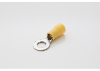 Наконечник кольцевой изолированный сечение 4,0-6,0  кв.мм отверстие под М6 цвет желтый (1 пакет/50 ш