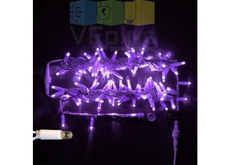 Светодиодные гирлянды Нить 10 метров, 220 В, мерцание, 
IP 65, герметичный колпачок,фиолетовый,белый