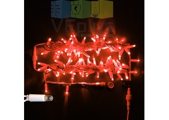 Светодиодные гирлянды Нить 10 метров, 220 В, постоянное свечение, 
IP 65, герметичный колпачок,красн