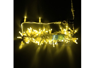 Светодиодные гирлянды Нить 10 метров, 24 В, постоянное свечение, 
IP 65, герметичный колпачок,желтый