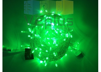 Светодиодные гирлянды Нить 10 метров, 24 В, постоянное свечение,зеленый,прозрачный