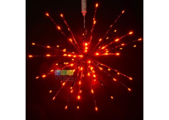 Светодиодные Ёжики-трансформеры, 220 В, мерцание,красный