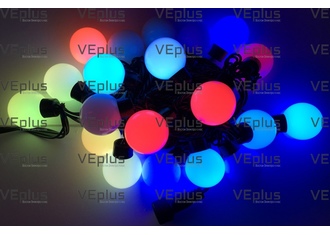 Гирлянда Шарики, 220 В, RGB, автосмена цвета,RGB,черный